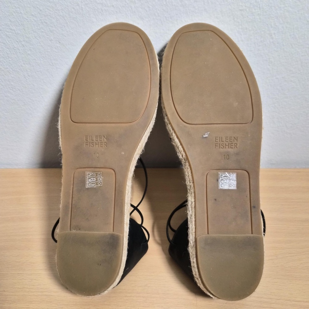 Eileen Fisher Womens Balletcore Lace Espadrille Strappy Leather Sandals US 10 - Picture 11 of 11